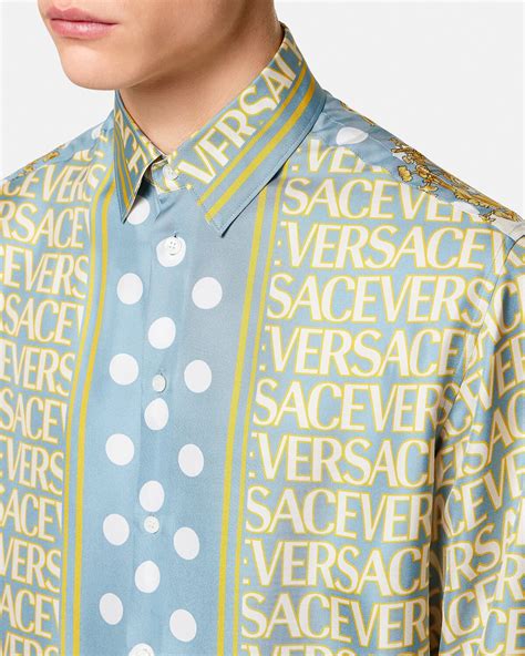 camisa versace hombre amazon|Versace silk shirts for cheap.